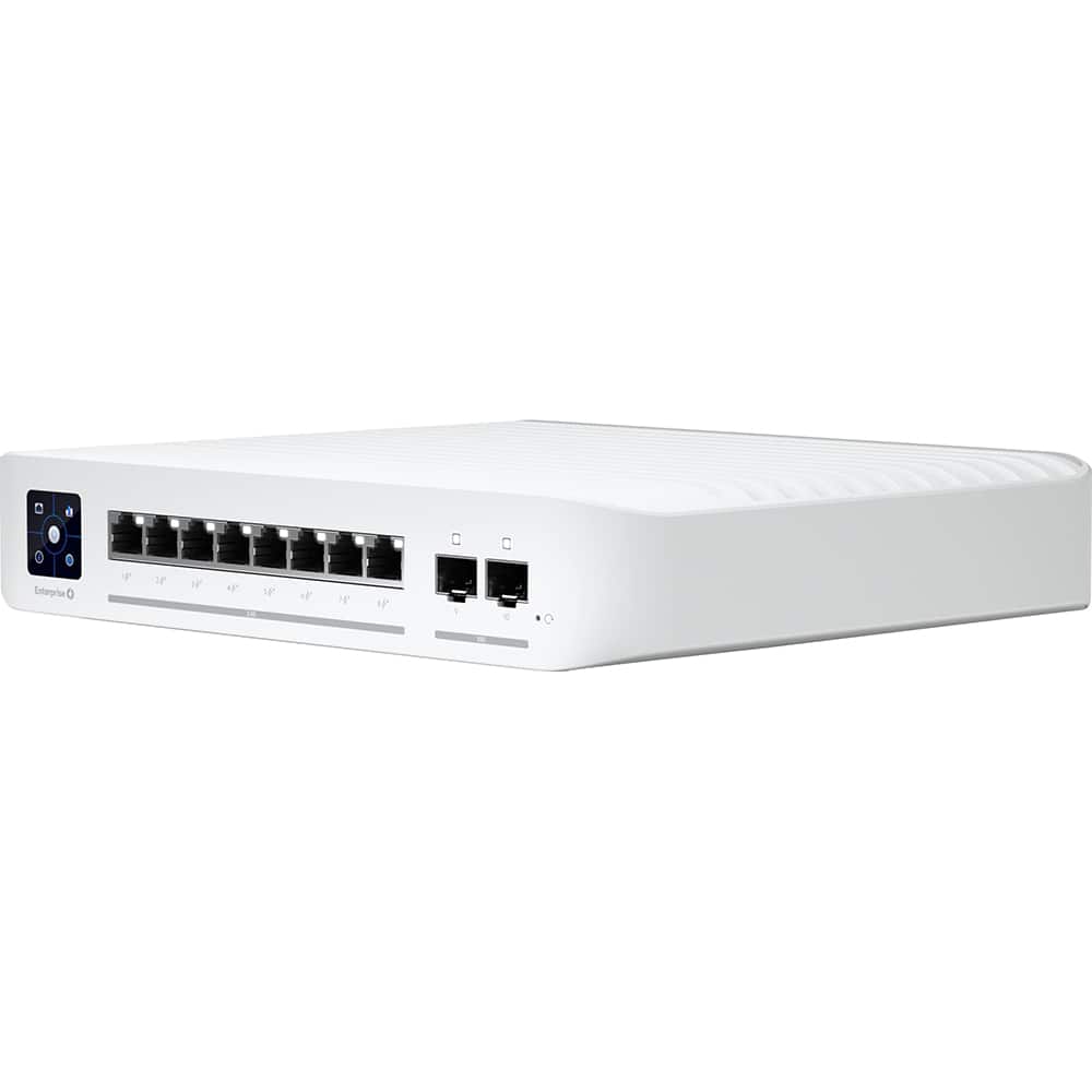 Ubiquiti - Enterprise 8 8-Port 2.5Gb PoE+ Compliant Managed Network Switch USW-Enterprise-8-PoE - White