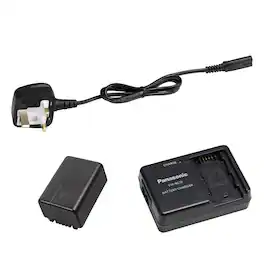 Panasonic - Rechargeable Camcorder Battery and Charger Travel Pack