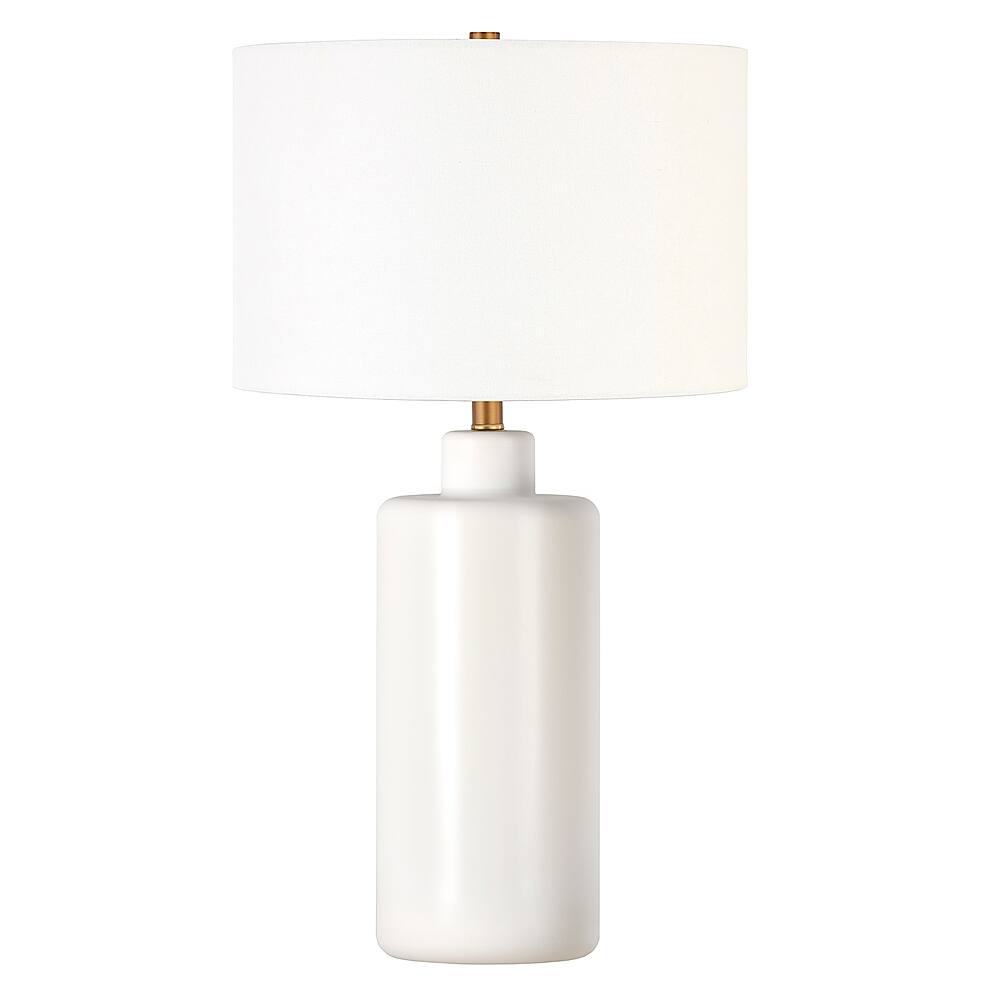 Angle. Hudson&Canal - Carlina Table Lamp - Matte White.