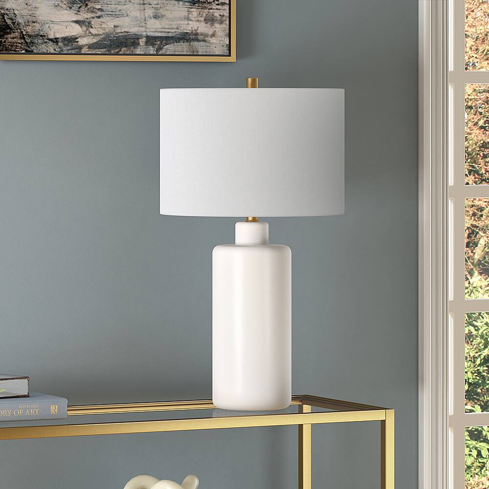 Alt View 11. Hudson&Canal - Carlina Table Lamp - Matte White.
