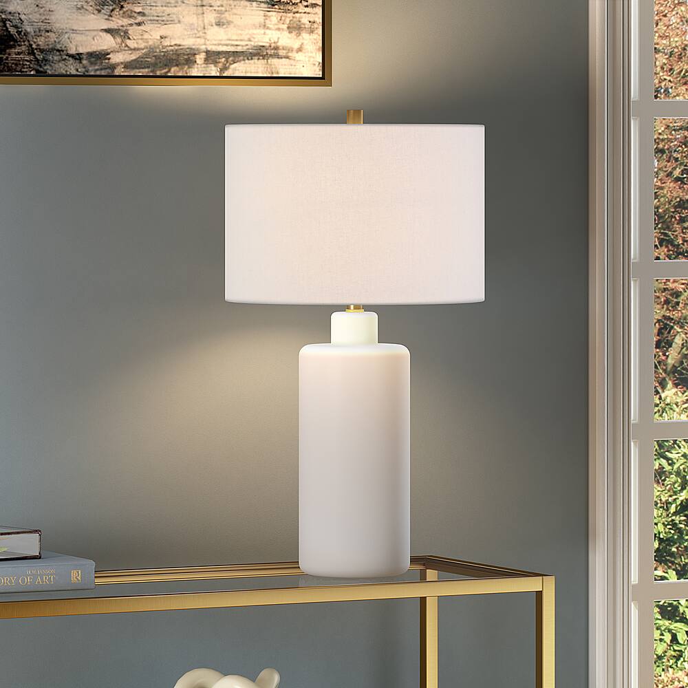 Alt View 16. Hudson&Canal - Carlina Table Lamp - Matte White.