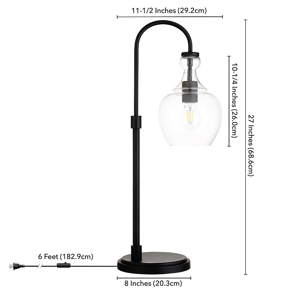 Alt View 13. Hudson&Canal - Verona Table Lamp - Blackened Bronze.