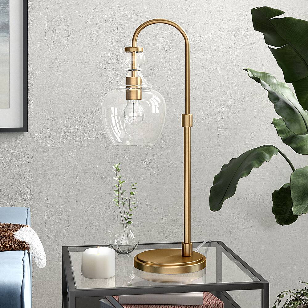 Alt View 11. Hudson&Canal - Verona Table Lamp - Brushed Brass.