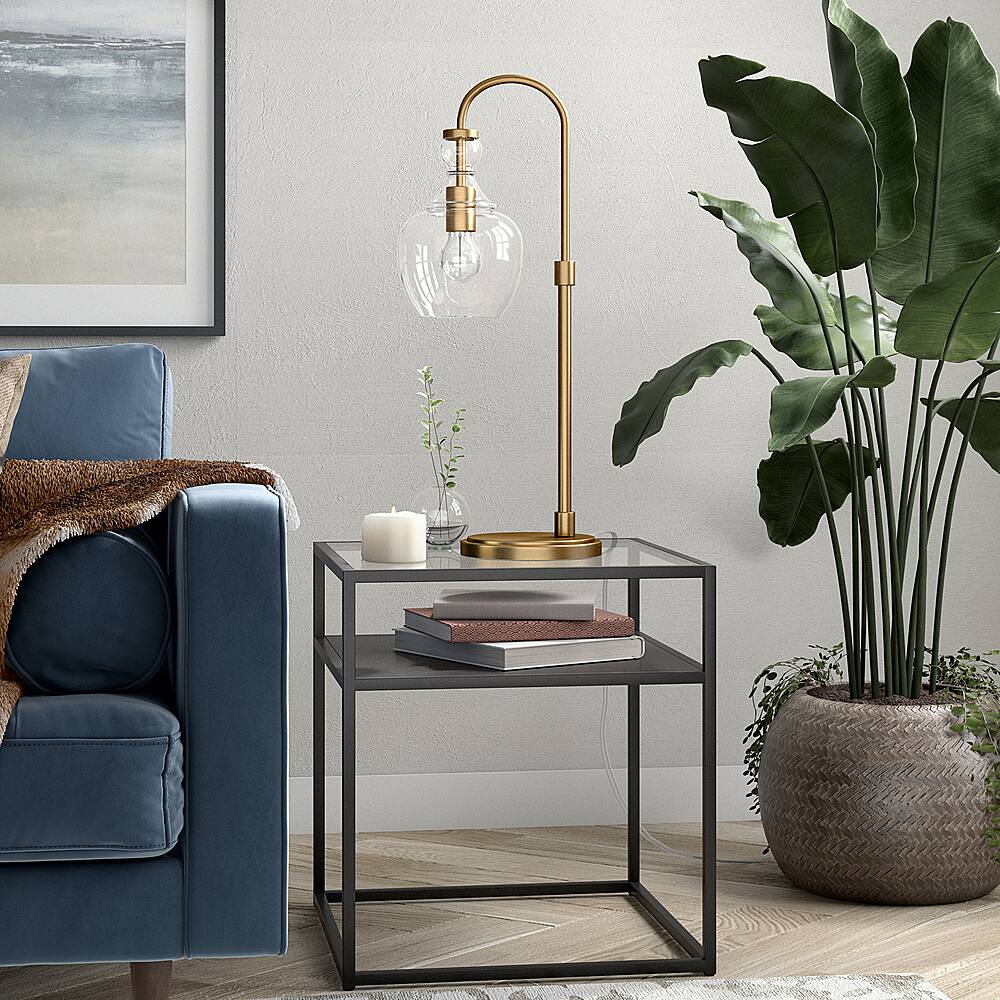 Alt View 12. Hudson&Canal - Verona Table Lamp - Brushed Brass.