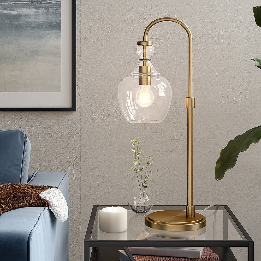 Alt View 16. Hudson&Canal - Verona Table Lamp - Brushed Brass.