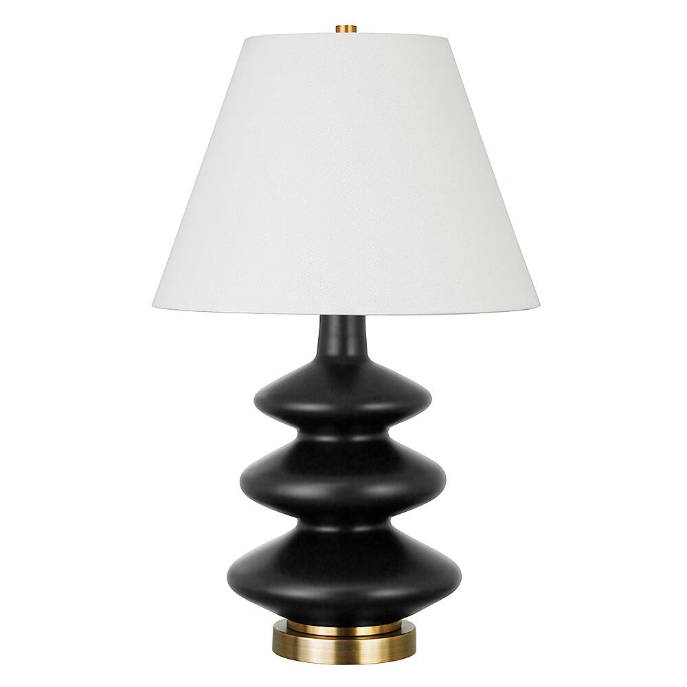 Angle. Hudson&Canal - Carleta Table Lamp - Matte Black.