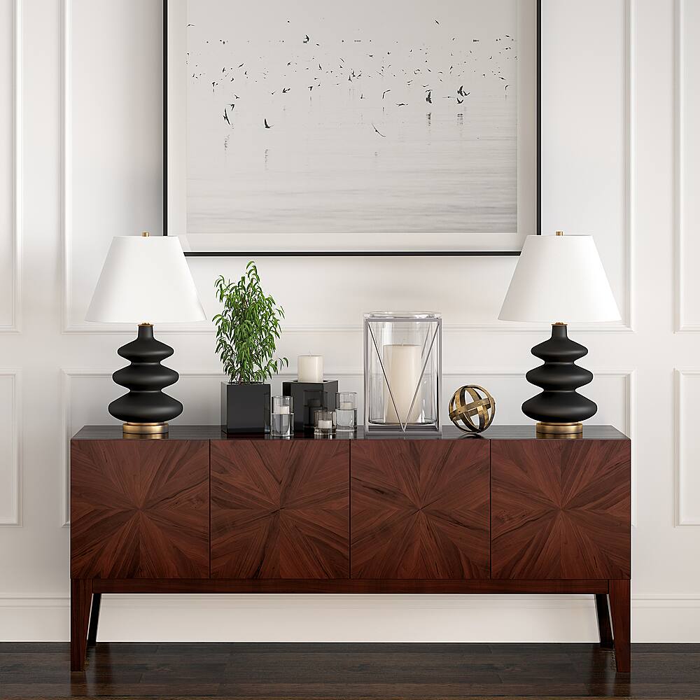 Alt View 12. Hudson&Canal - Carleta Table Lamp - Matte Black.