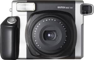 Fujifilm - instax WIDE 300 Instant Film Camera - Black - Front_Zoom