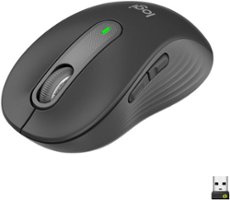 Logitech - Signature M650 Wireless Scroll Mouse with Silent Clicks - Graphite - Front_Zoom