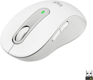 Logitech - Signature M650 Wireless Mouse with Silent Clicks - Off-White
