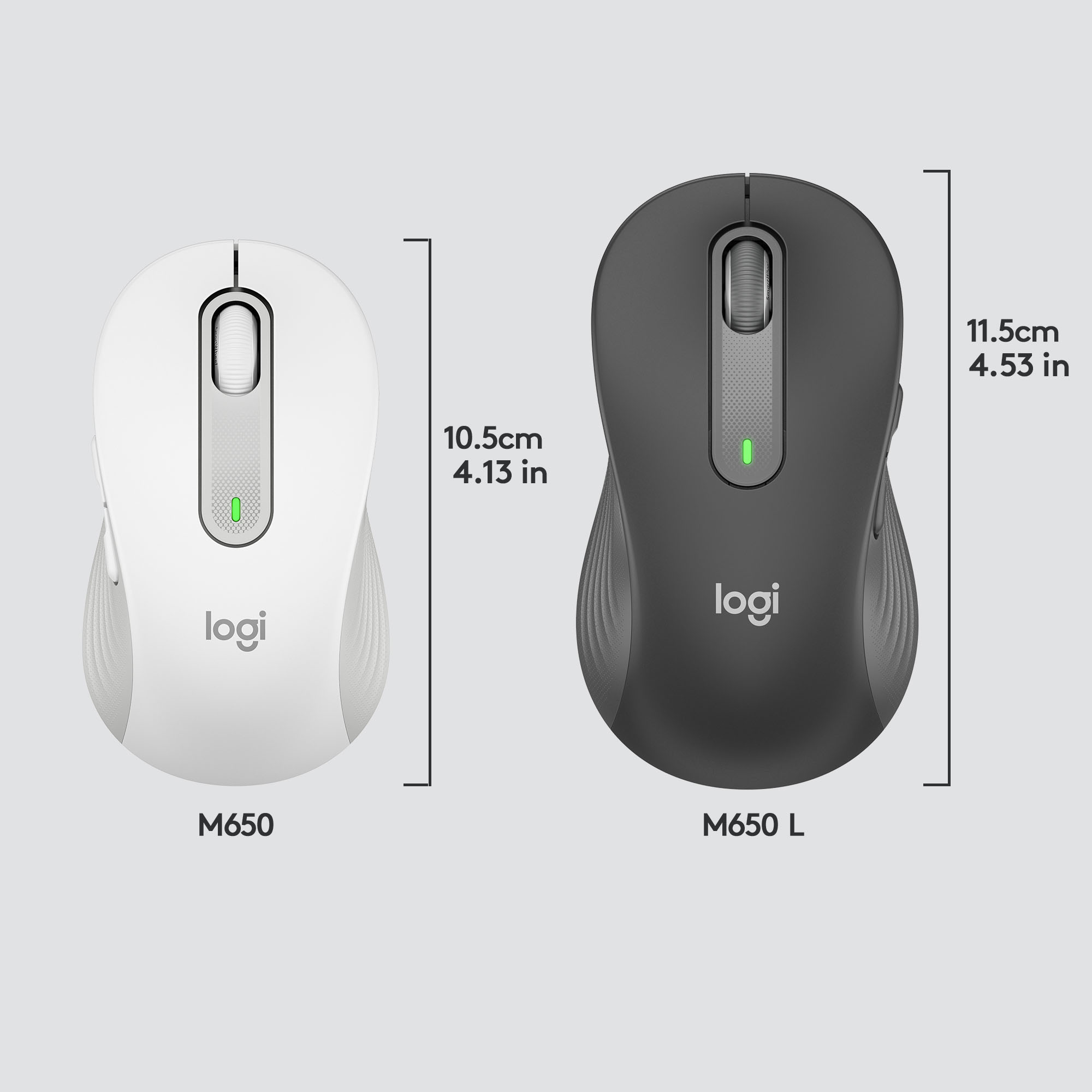 Logitech M650 Signature Wireless Mouse Off-white - Micro Center