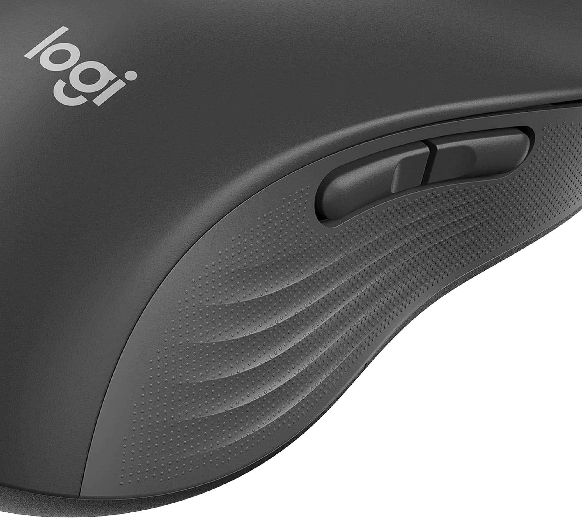 Alt View 17. Logitech - Signature M650 L Wireless Left-Handed Scroll Mouse with Silent Clicks - Graphite.