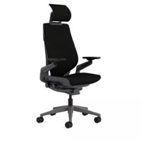 Steelcase - Gesture Wrapped Back Office Chair with Headrest - Onyx - Angle_Zoom