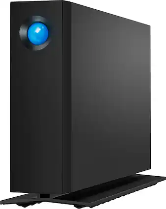 Front. LaCie - d2 Professional 10TB External Thunderbolt 3 USB-C Hard Drive with Rescue Data Recovery Services - Black.