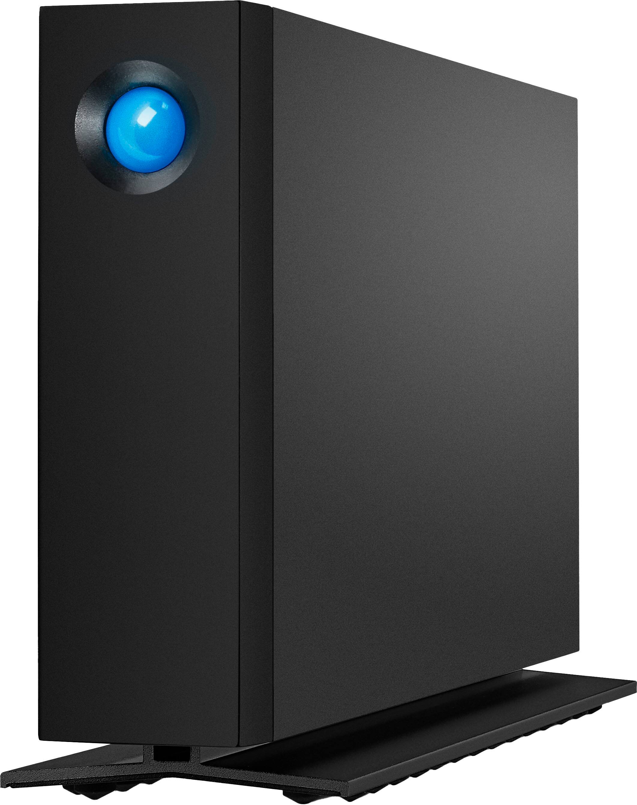 Front. LaCie - d2 Professional 10TB External Thunderbolt 3 USB-C Hard Drive with Rescue Data Recovery Services - Black.