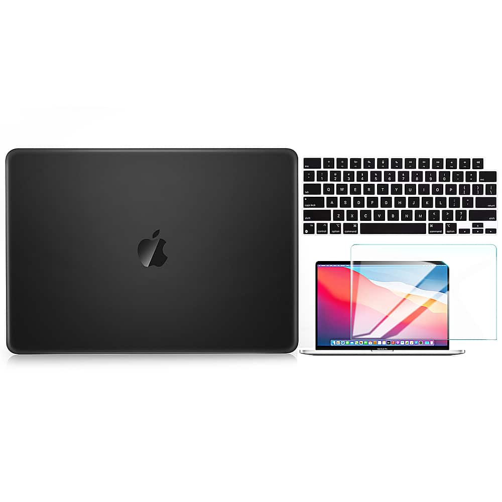 Techprotectus Compatible with MacBook Pro 14 with M3/M2/M1 Pro/MAX case  21-2023 with Touch ID (Model: A2918 A2992 A2779 A2442) Black TP-BK-K-MP14M1  - 