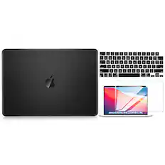 Front. Techprotectus - Compatible with MacBook Pro 14 with M3/M2/M1 Pro/MAX case 21-2023 with Touch ID (Model: A2918 A2992 A2779 A2442) - Black.