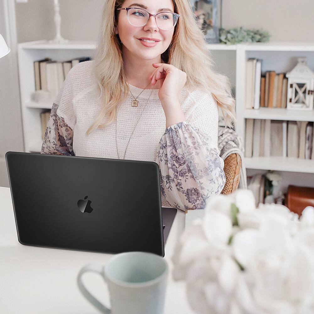 Alt View 12. Techprotectus - Compatible with MacBook Pro 14 with M3/M2/M1 Pro/MAX case 21-2023 with Touch ID (Model: A2918 A2992 A2779 A2442) - Black.