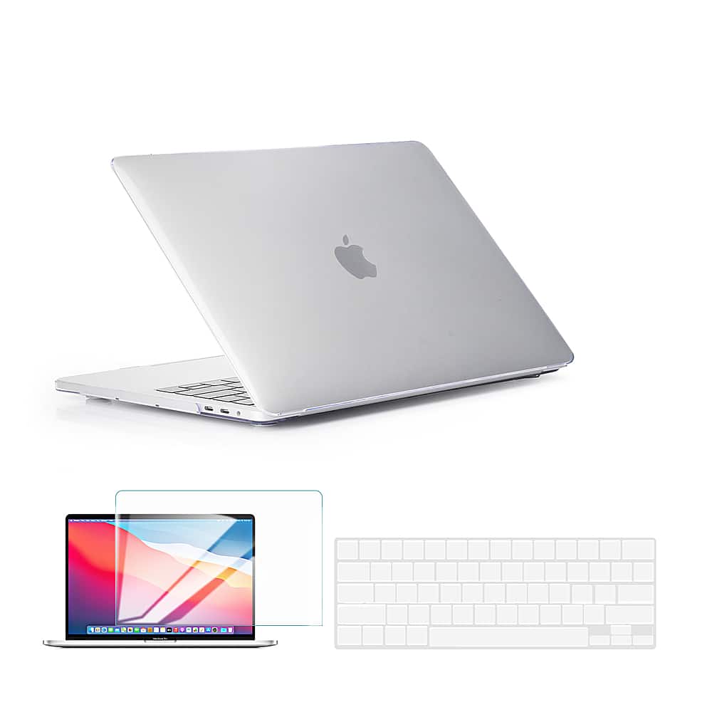 Alt View 19. Techprotectus - Compatible with MacBook Pro 14 with M3/M2/M1 Pro/MAX case 21-2023 with Touch ID (Model: A2918 A2992 A2779 A2442) - Clear.