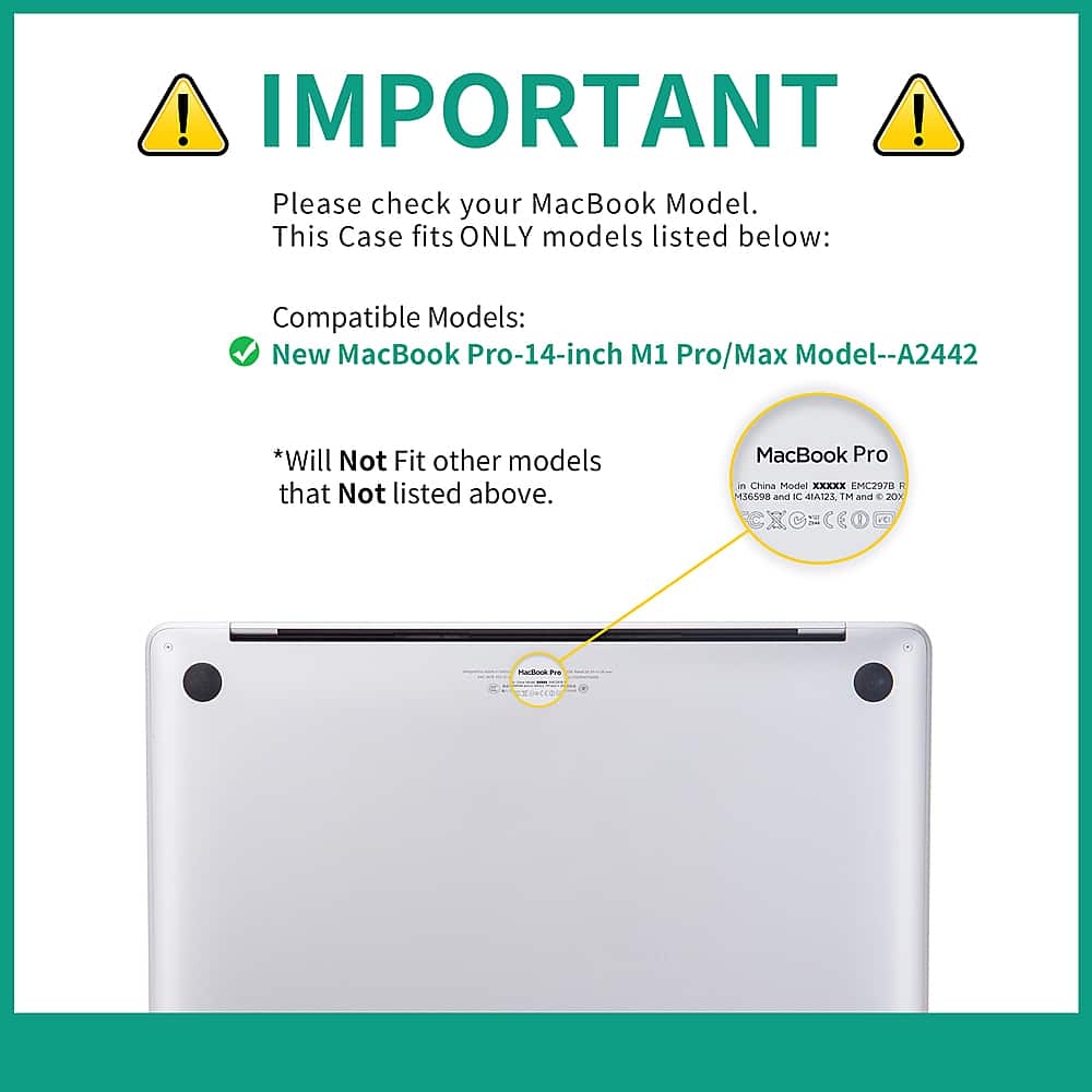Alt View 18. Techprotectus - Protective hardshell case for New MacBook Pro 14” 2021 Release with Touch ID (Model A2442).