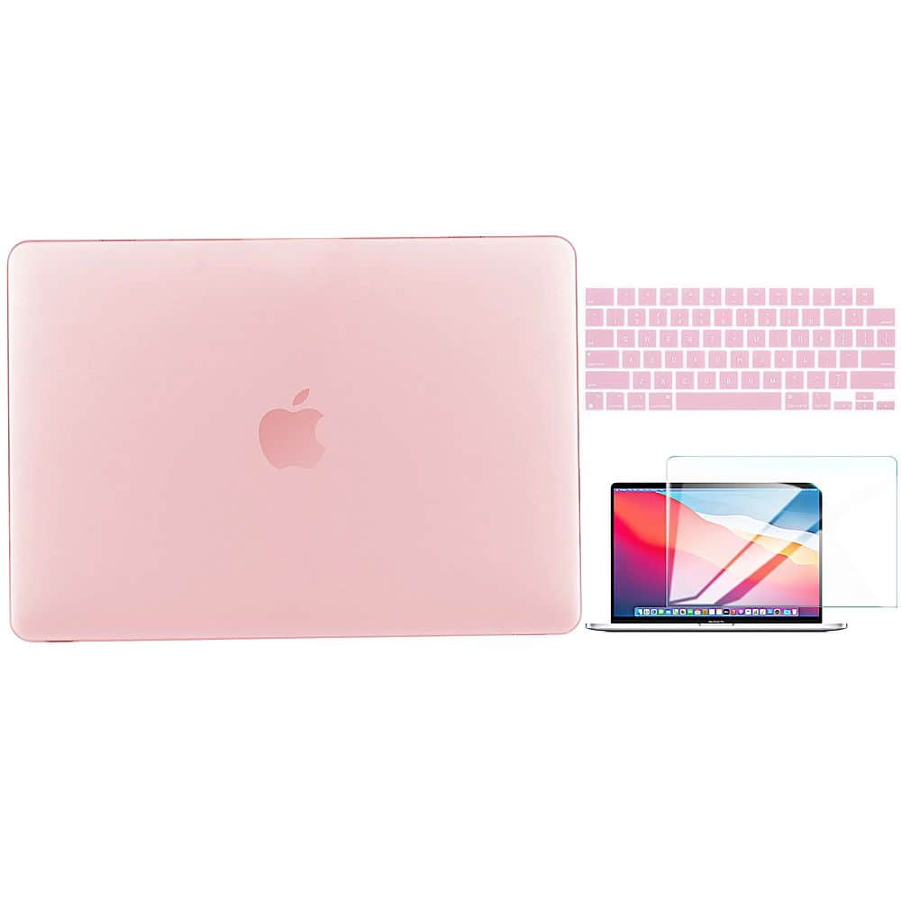 Front. Techprotectus - Compatible with MacBook Pro 14 with M3/M2/M1 Pro/MAX case 21-2023 with Touch ID (Model: A2918 A2992 A2779 A2442) - Pink.