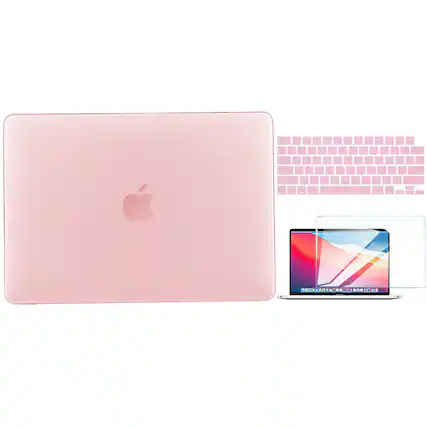 Front. Techprotectus - Compatible with MacBook Pro 14 with M3/M2/M1 Pro/MAX case 21-2023 with Touch ID (Model: A2918 A2992 A2779 A2442) - Pink.