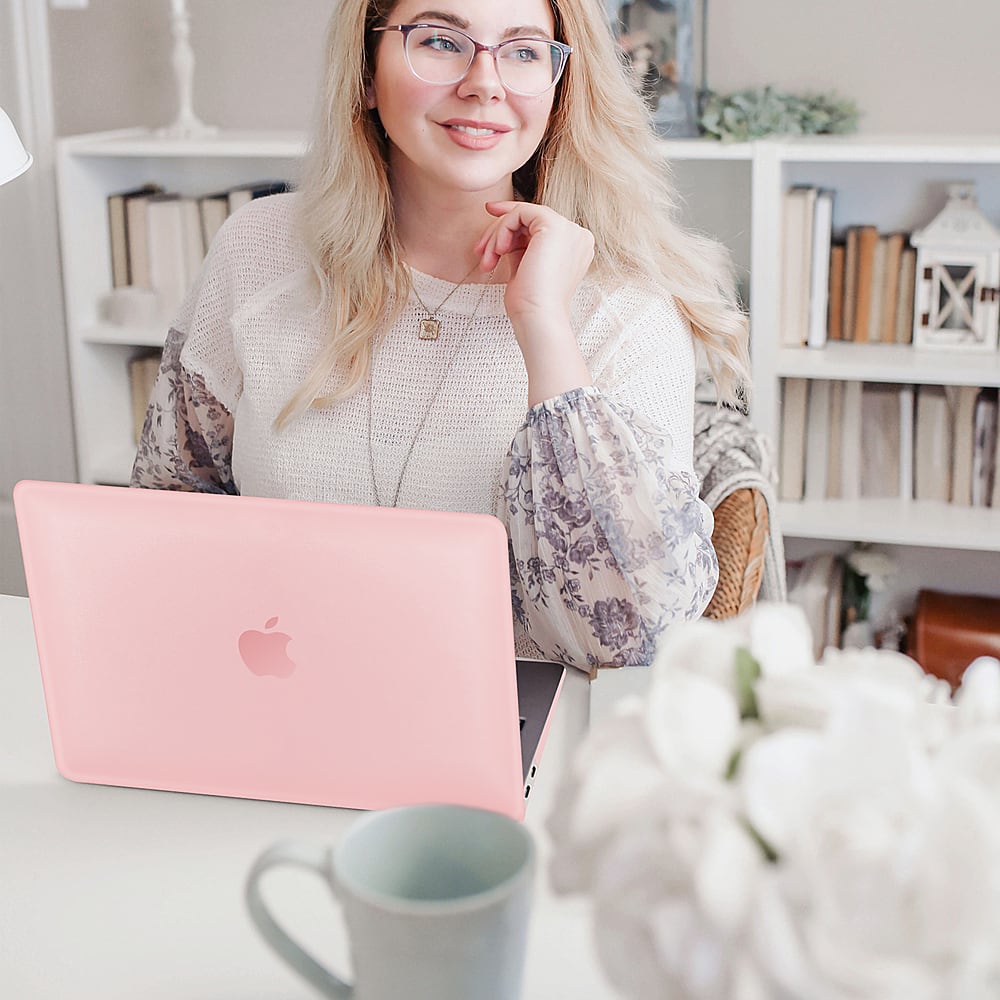 Alt View 17. Techprotectus - Compatible with MacBook Pro 14 with M3/M2/M1 Pro/MAX case 21-2023 with Touch ID (Model: A2918 A2992 A2779 A2442) - Pink.