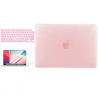 Techprotectus - ONLY for New MacBook Pro 16 Inch Case 2021-2024 with Touch ID (Model:A3403 A3186 A2991 A2780 A2485) - Pink - Front_Zoom