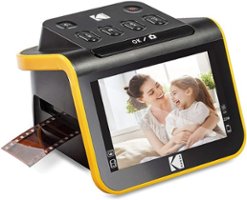 Kodak - Film & Slide Scanner, 5” LCD Screen, Portable Photo Viewer Convert Old Film Negatives & Slides to JPEG Digital Photos - Black - Angle_Zoom