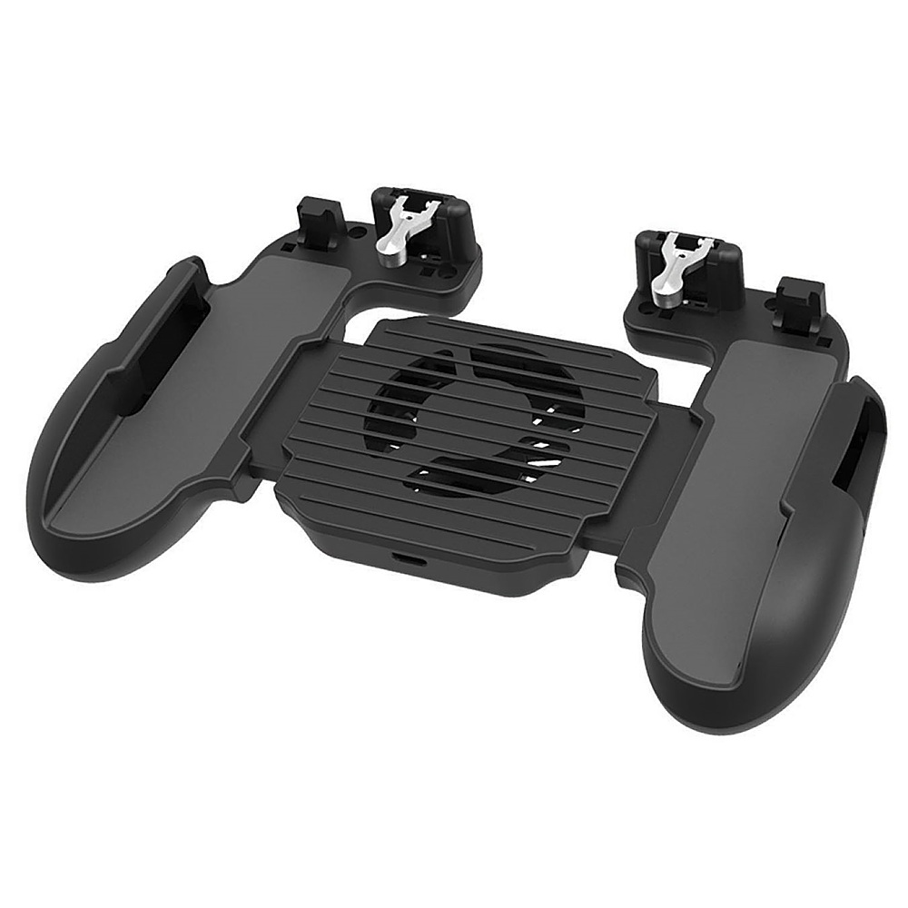Left View: Altec Lansing - BattleGrip Mobile Gaming Controller with Triggers and Kickstand for all Mobile Devices - Black