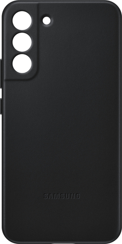 Samsung - Galaxy S22+ Leather Case - Black