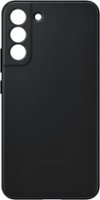 Samsung - Galaxy S22+ Leather Case - Black - Front_Zoom