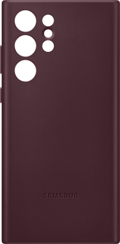 UPC 887276627212 product image for Samsung - Galaxy S22 Ultra Leather Case - Burgundy | upcitemdb.com