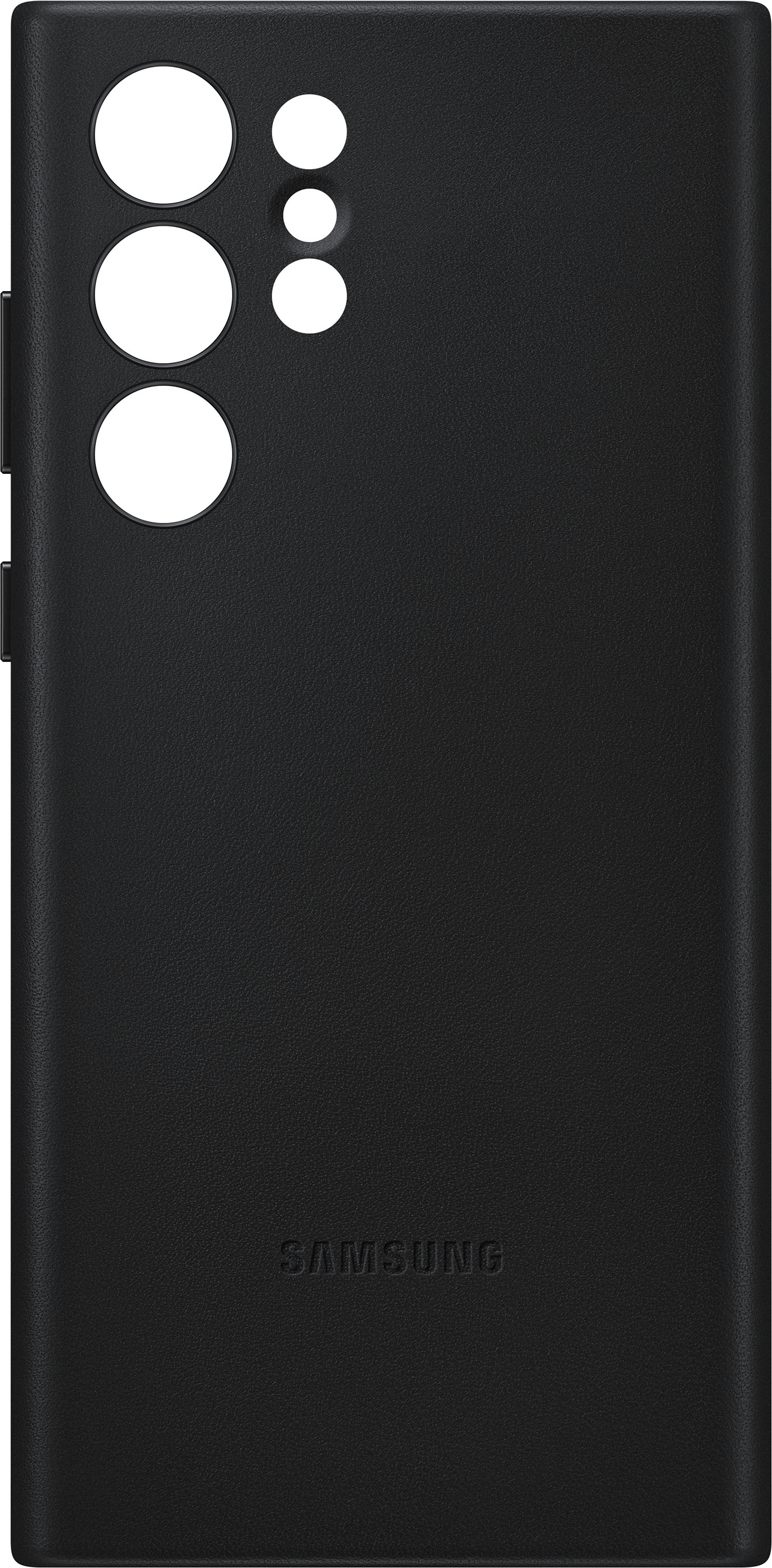 Samsung Galaxy S22 Ultra Black Leather Cover Case