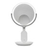 Sharper Image - Wireless Charger with Mirror Round LED 8inch - Silver