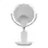 Angle. Sharper Image - Wireless Charger with Mirror Round LED 8inch - Silver.