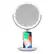 Alt View 14. Sharper Image - Wireless Charger with Mirror Round LED 8inch - Silver.