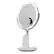 Left. Sharper Image - Wireless Charger with Mirror Round LED 8inch - Silver.