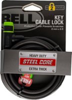 Bell - Key Cable Lock 8mm x 6' - Black - Front_Zoom