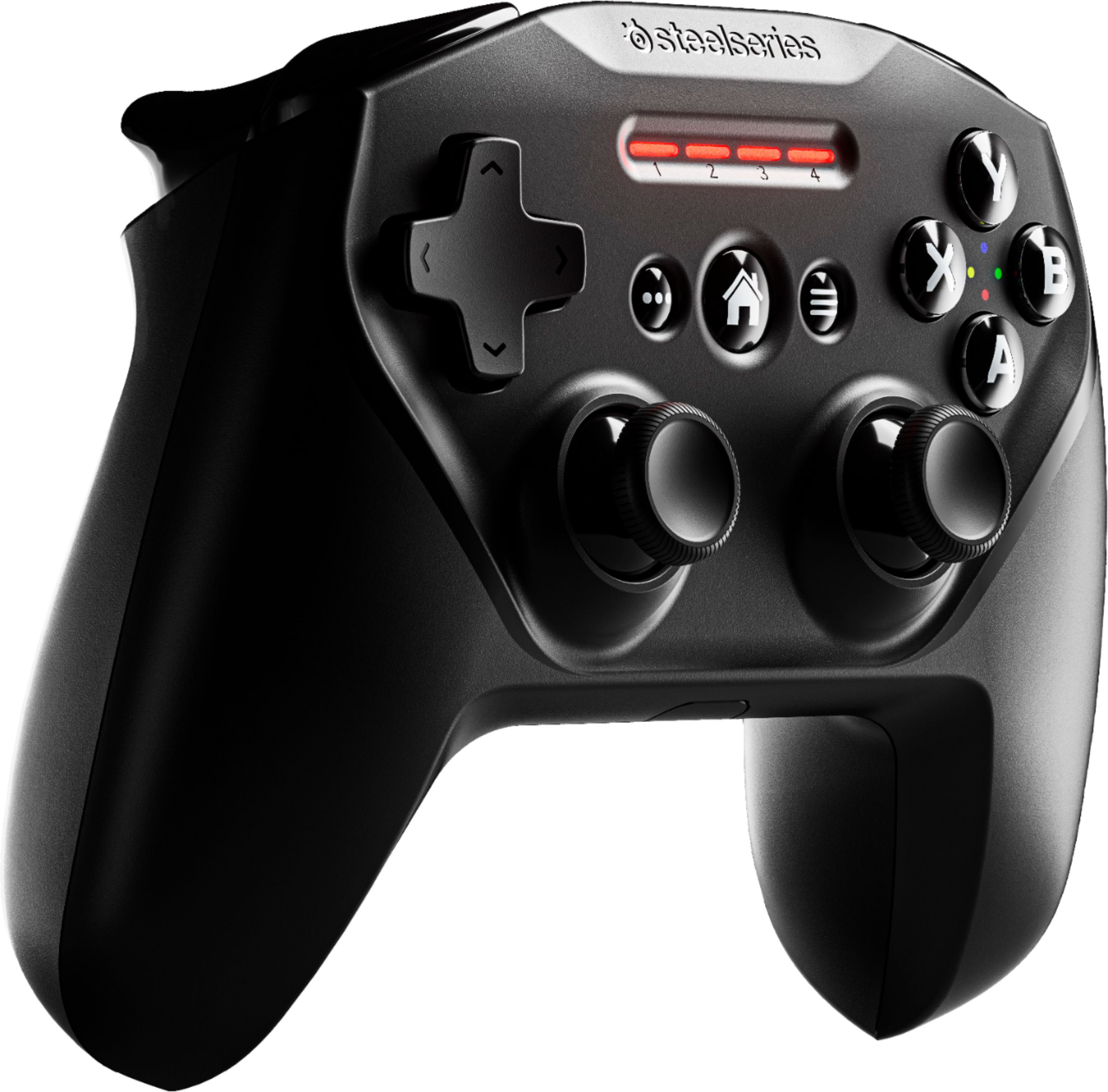 Angle View: SteelSeries NIMBUS+ Wireless Gaming Controller, Black, Black