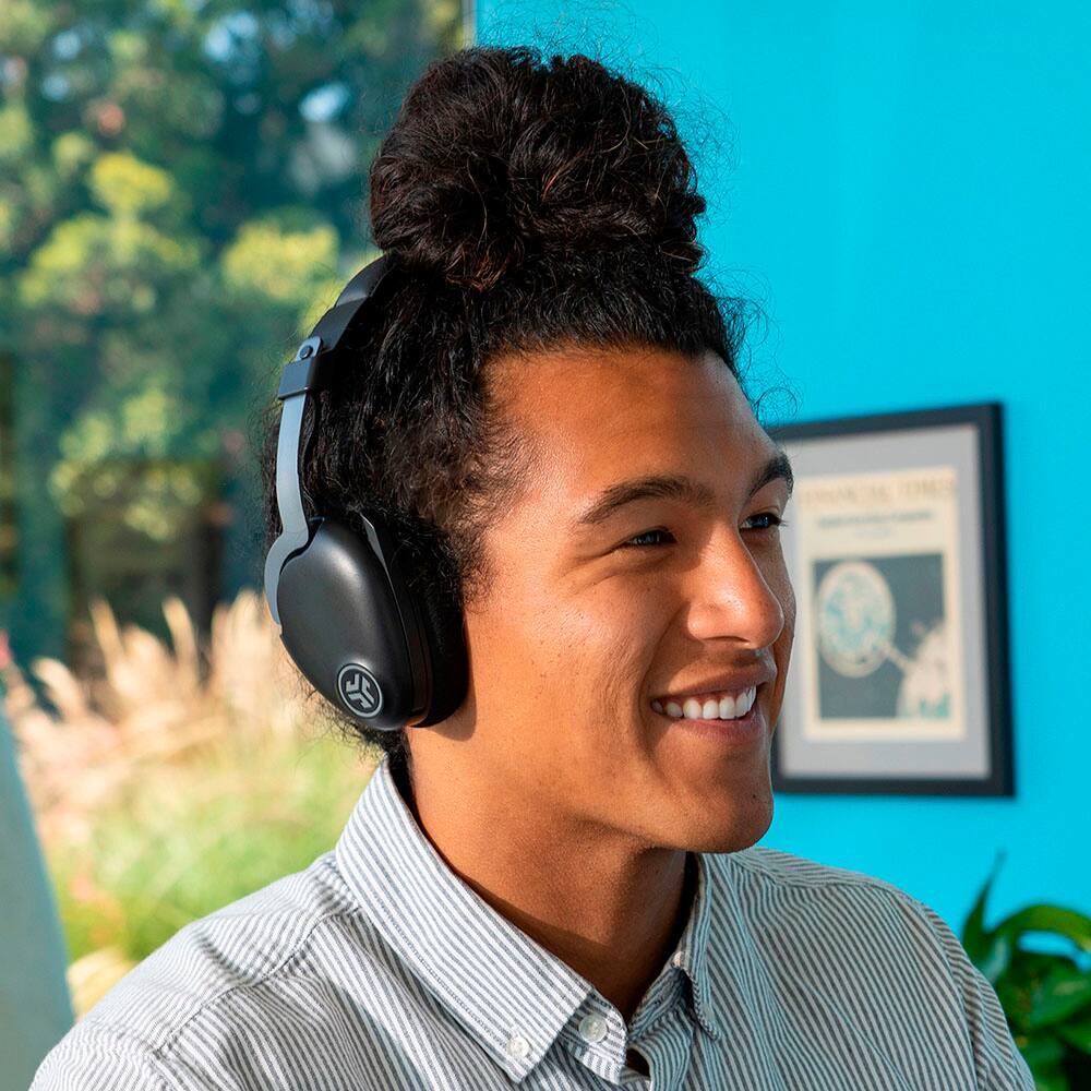 Alt View 15. JLab - JBuds Work Wireless Over-Ear Headset - Black.