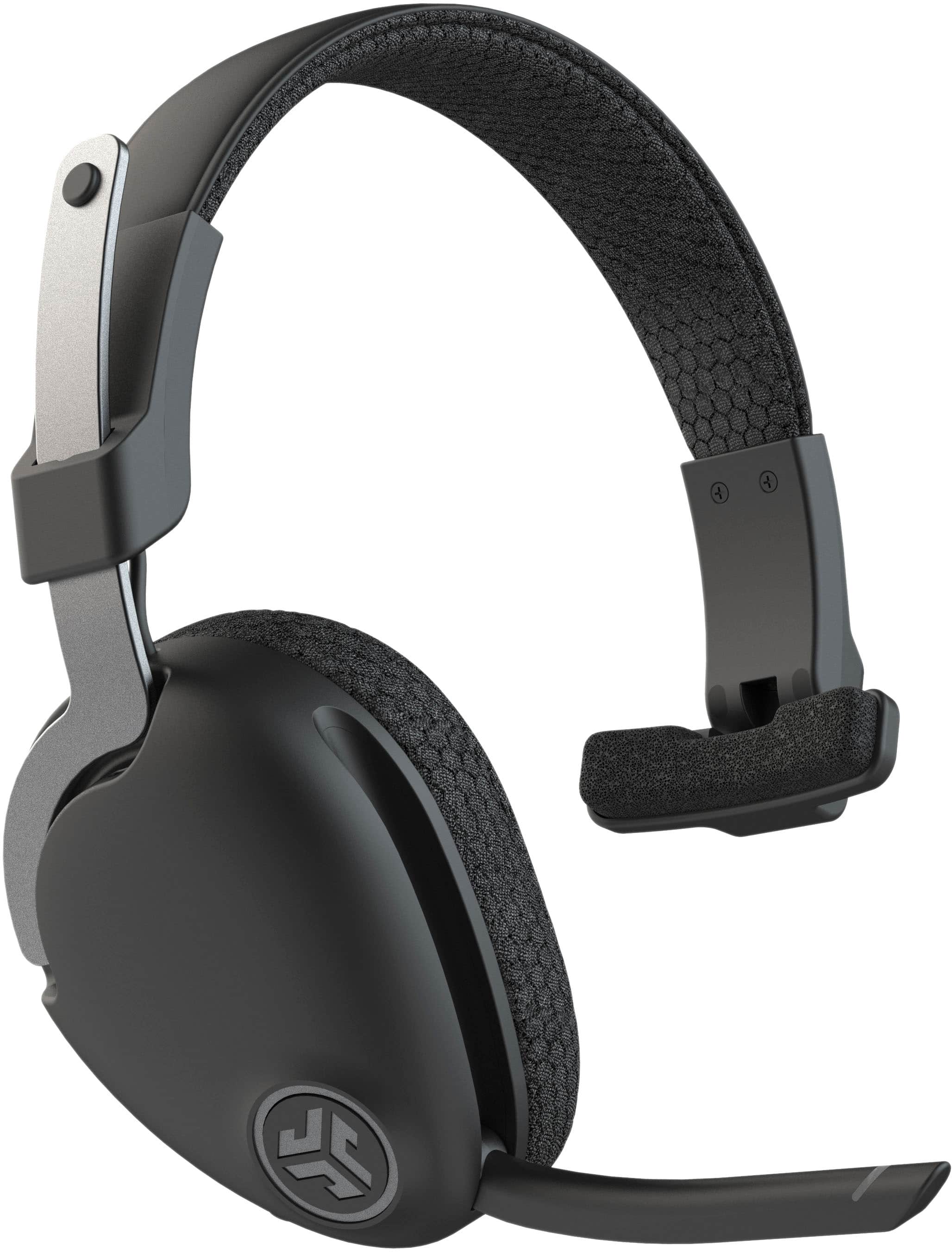 Left. JLab - JBuds Work Wireless Over-Ear Headset - Black.