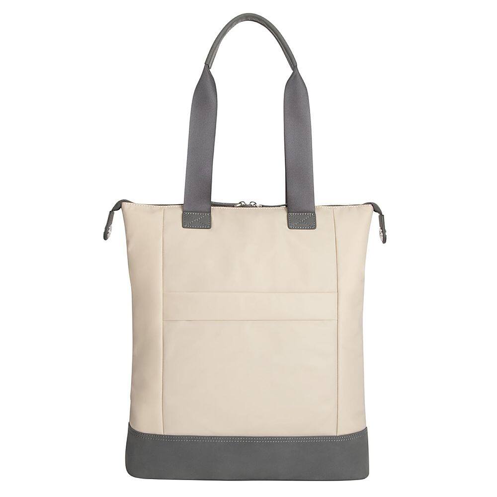 Back View: Targus - 15” Newport North-South Tote - Tan