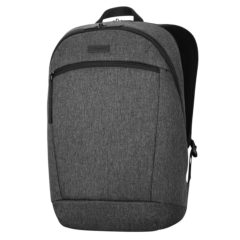 Left View: Targus - 15.6” Invoke Compact Plus Backpack - Gray