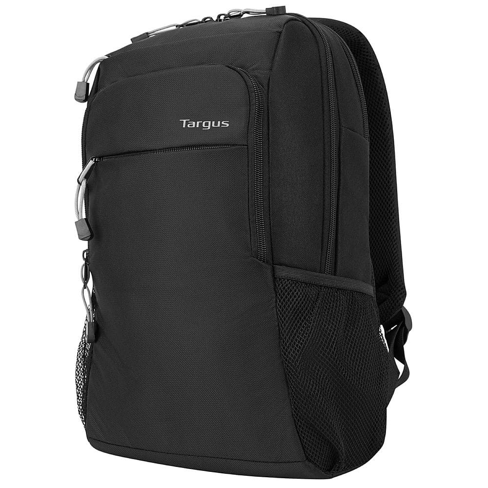 Left View: Targus - 15.6” Intellect Advanced Backpack - Black