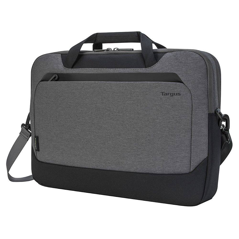 Angle. Targus - 15.6” Cypress Briefcase with EcoSmart - Gray.