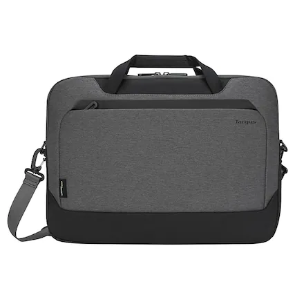 Front. Targus - 15.6” Cypress Briefcase with EcoSmart - Gray.