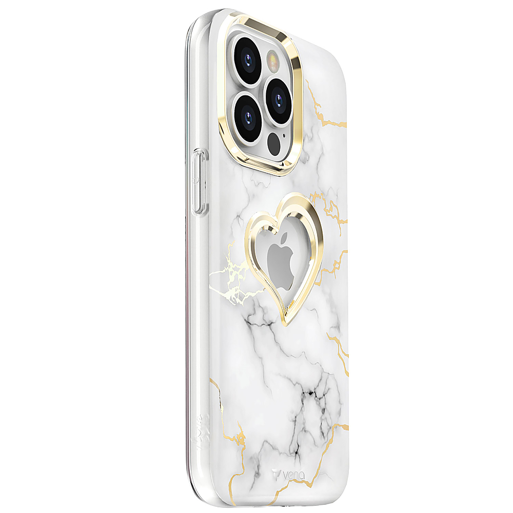For Apple iPhone 13 Pro LV Design Plating Case White