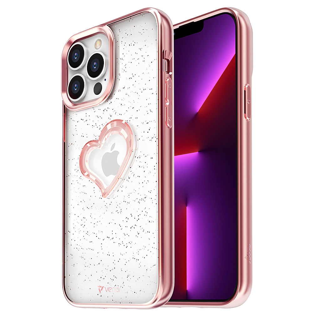DAIZAG iPhone 13 Pro Case, Golden Chain Rose for Girls Women