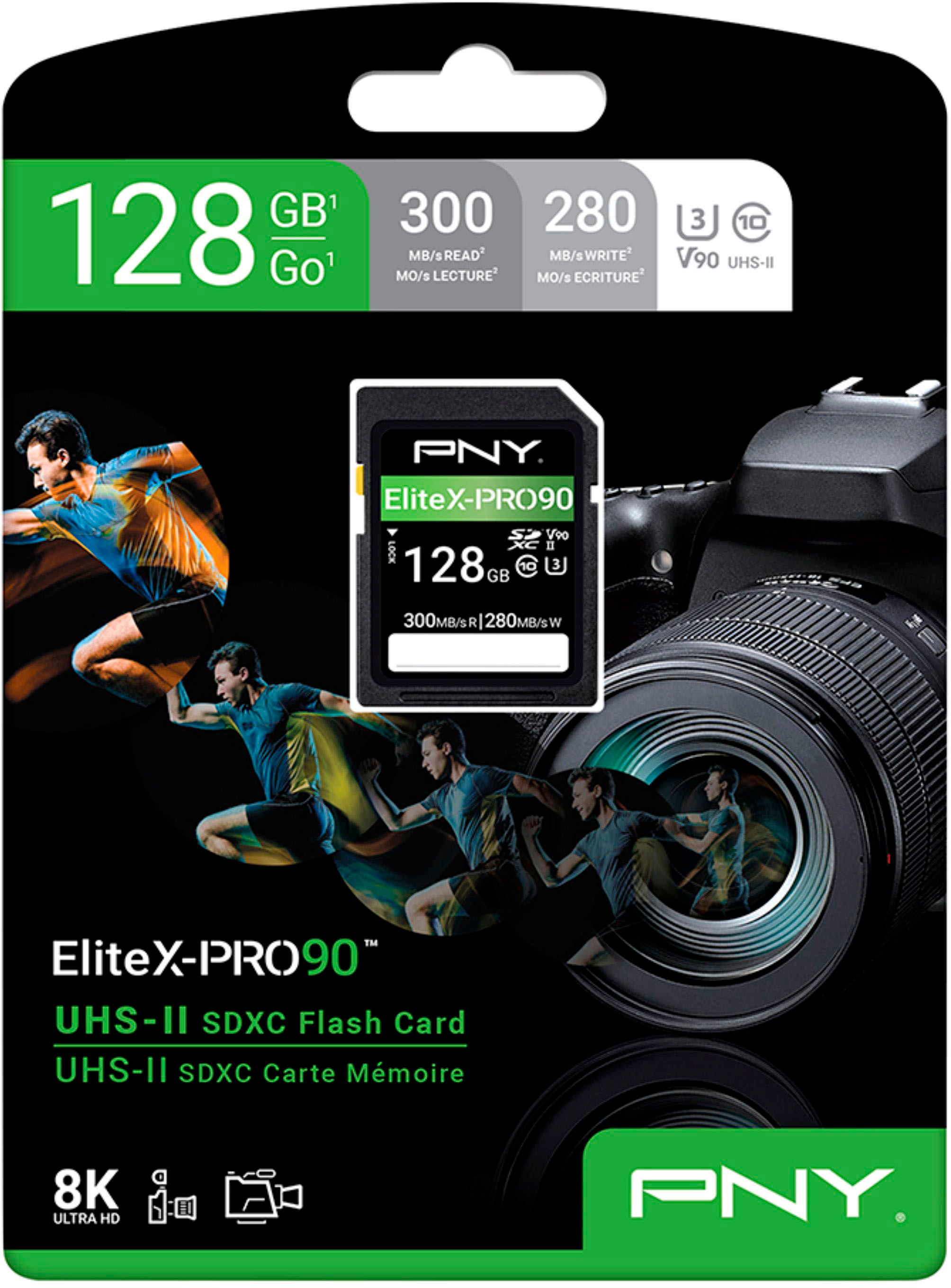 Best Buy: PNY 128GB EliteX-PRO90 Class 10 U3 V90 UHS-II SDXC Flash